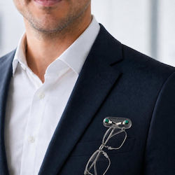 Magnetisches Brillenetui Magnetischer Karabiner Clip Kopfhörer Nummernschild Smaragd