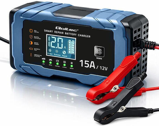 Qoltec Batterieladegerät Für Auto 12/24V 15A