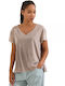 Women's Cotton Blouse Beige