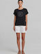 Γυναικείο Crop T-shirt Μαύρη