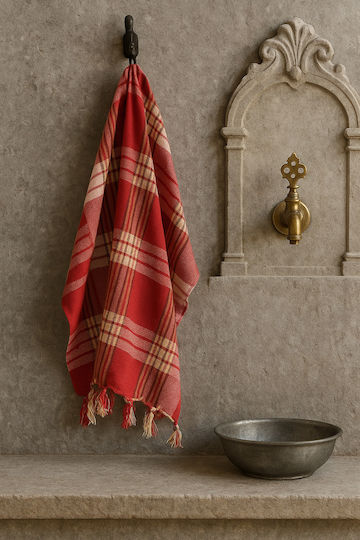 SteweHome Cotton Red Beach Towel 170x80cm