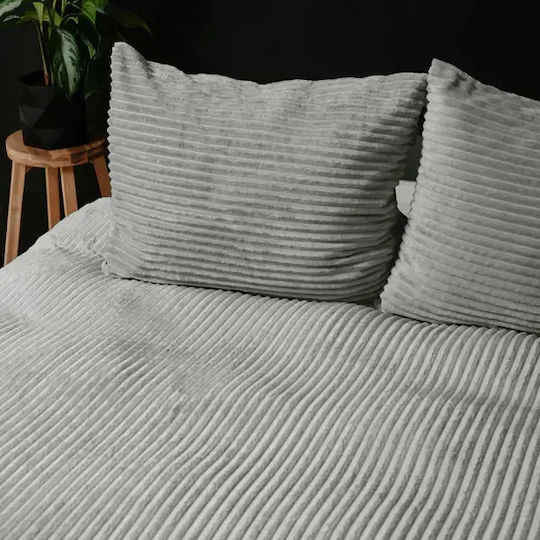 Sleeptime Set Huse Pentru Pilote Duble 200x200cm Teddy Gri