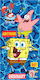 Πετσέτα Θαλάσσης Παιδική Solart 4916 Sponge Bob Microfiber 70x140 Cm Μπλε 4916