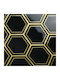 3D Wall Stickers Varypaper Hexagonal Black 30.5x30.5 cm 20 Pieces