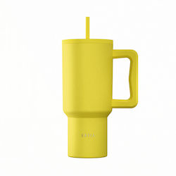 Estia Straw Tumbler XL Save The Aegean 900ml Sunbeam