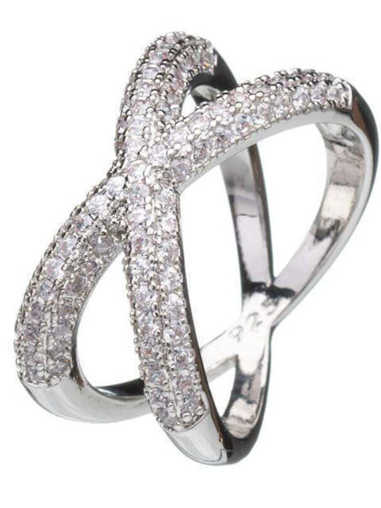 The Gem Stories Women's Ring with Zircon from Silver