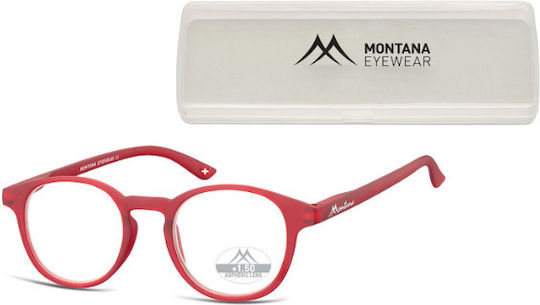 Montana Eyewear Reading Glasses +1.50 in Red Colour