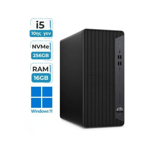 HP ProDesk 600 G6 MT Refurbished Grade A (Core i5-10500/16GB/256GB SSD/W11 Pro)