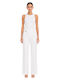 Women's Leather Trousers White