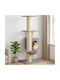vidaXL Scratching Post Cat Tree Gray 65x71x137cm