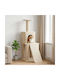 vidaXL Scratching Post Cat Tree Beige 56x95x146cm
