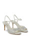 Fabric White Sandals