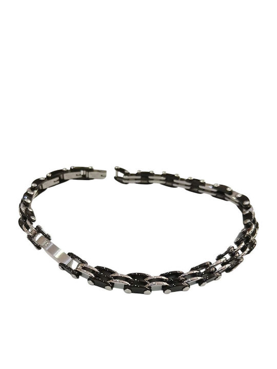 Visetti Men's Handcuff Bracelet Made of Steel 23cm
