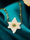 The Gem Stories Necklace With Star Design In Gold Plated Silver Turquoise