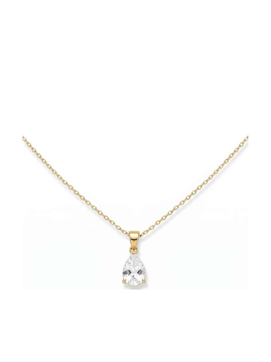 Rebekka Necklace with Tear Design in Steel