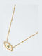 The Gem Stories Necklace Eye from Gold Plated Silver Turquoise