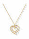 Rebekka Necklace with Heart Design in Gold Plated Steel