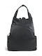 Damentasche aus Leder Rucksack Handtasche Schwarz
