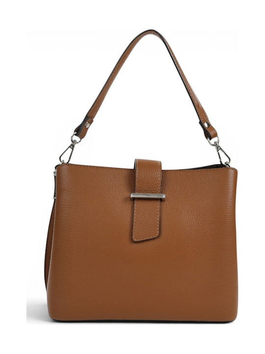 Passaggio Leather Дамска Кожена Чанта За Рамо Тауп
