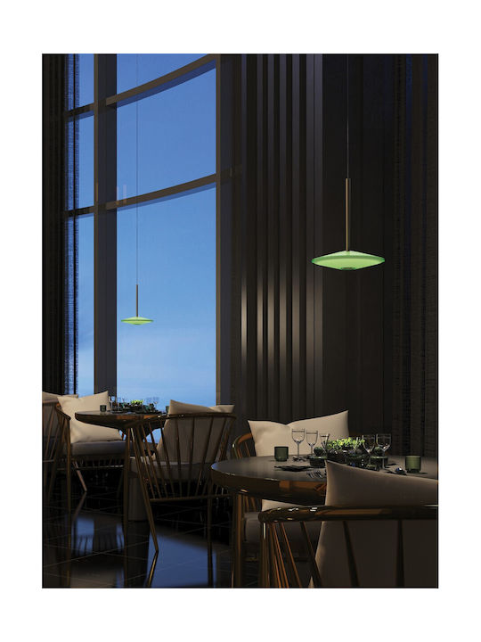 VK Lighting White LED Pendant Ceiling Light with Warm White Light