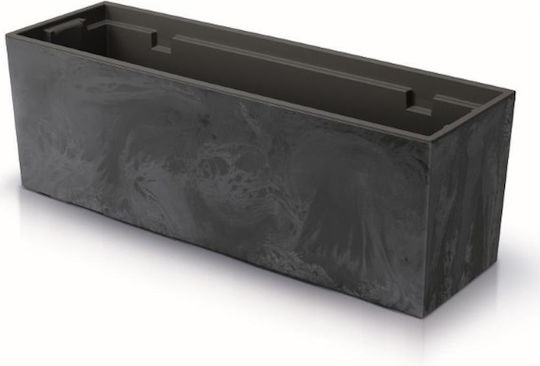 Next Ζαρντινιέρα Πλαστική Ανθρακί 58x18x19.5εκ.