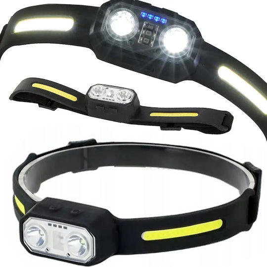 Verk Group Rechargeable LED Head Flashlight IPX6