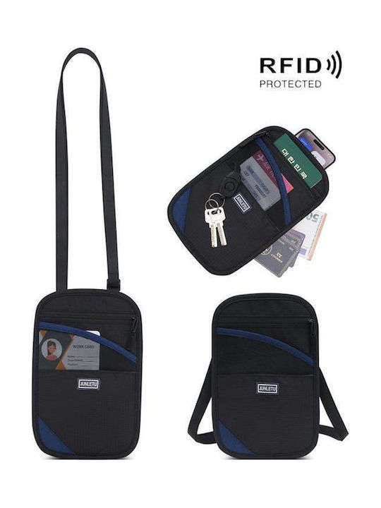 ID- und Reisepasshüllen Junletu RFID Antikleppt Schutz Schutzhülle für Reisepass, ID-Hülle, Ticket- und Münzhülle Blau