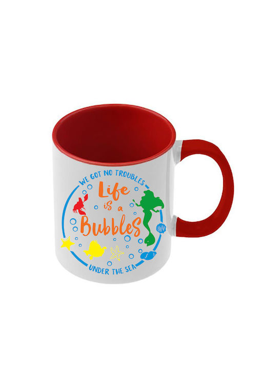 Tasse Ariel Rote Griff Innenraum
