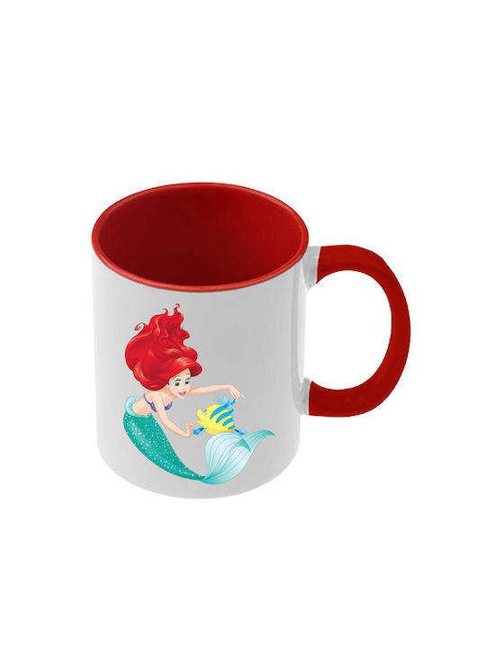 Tasse Ariel Rote Griff Innenraum