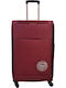 Diplomat Athens Large Travel Suitcase Burgundy Height 77cm