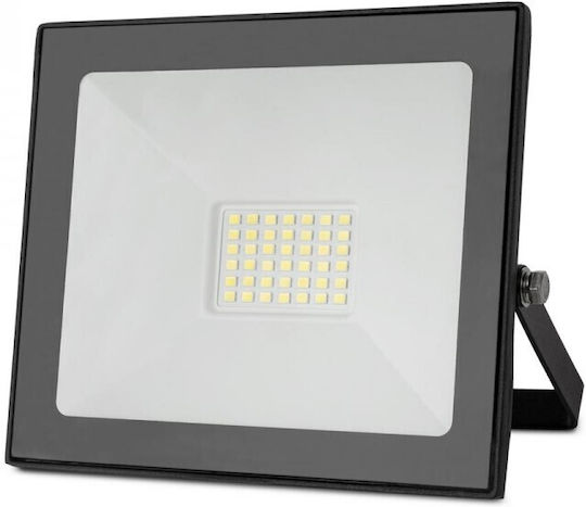 Jager Στεγανός Προβολέας LED 30W Ψυχρό Λευκό 6400K IP65