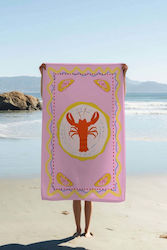 SteweHome Cotton Pink Beach Towel SteweHome Cotton Pink Beach Towel