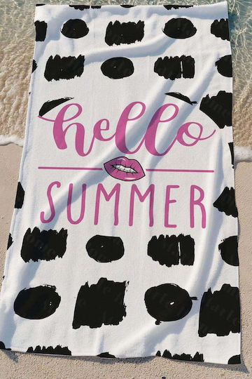 SteweHome Cotton White Beach Towel 150x75cm