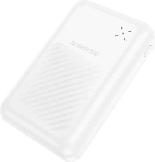 Borofone BJ30A Power Bank 20000mAh 22.5W με 2 Θύρες USB-A και Θύρα USB-C Λευκό