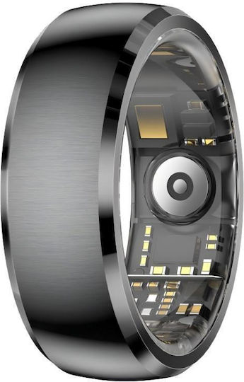 SY15 Smart Ring 21.5mm με Παλμογράφο Μαύρο