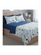 MayHome King Size Quilt Set 260x240cm Polycotton Geometric