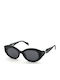Blumarine Unisex Sunglasses with Black Frame and Black Lens SBM239 0700