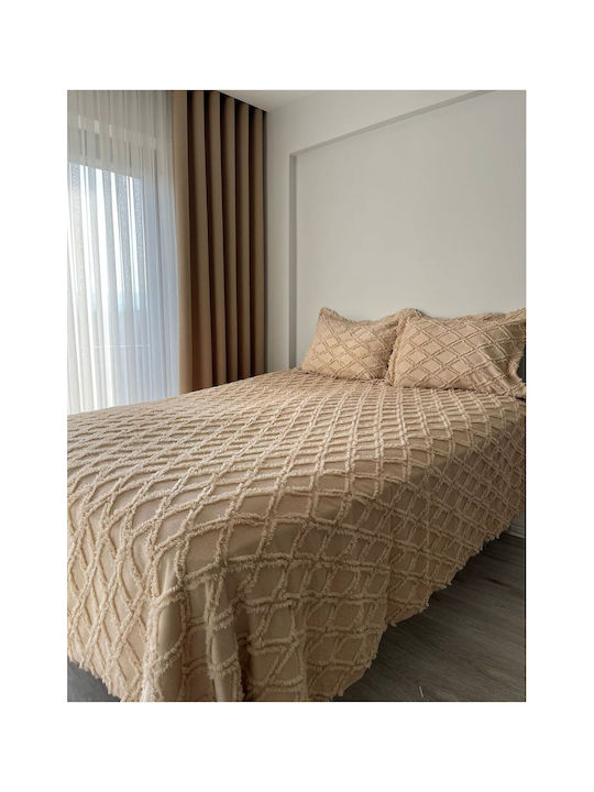SteweHome Σετ Πάπλωμα Υπέρδιπλο 240x250εκ. Καφέ