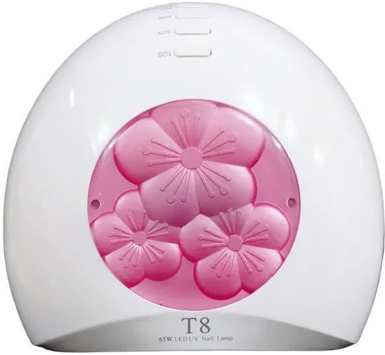 T8 Professional Nail Polish Curing Lamp UV / LED 65W Pink