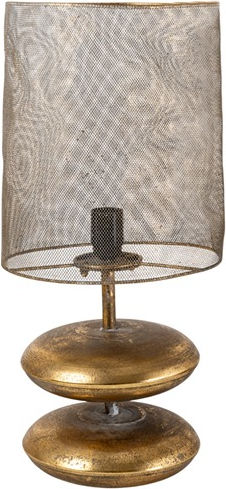 Zen Collection Metallisches Tischlampen mit Gold Hut und Basis