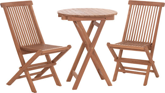 Garten- und Outdoor-Möbelsets Heidel 3 Stück Natur Herstellerfarbe