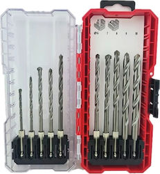 KWB Set Of 10 Drills With Hexagon Drill Top For Masonry KWB Set Of 10 Drills With Hexagon Drill Top For Masonry