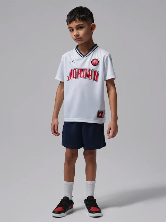 Kids Set with Shorts Summer 2 Pieces White