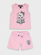Kids Set with Shorts Summer 2 Pieces Pink Paok Fc