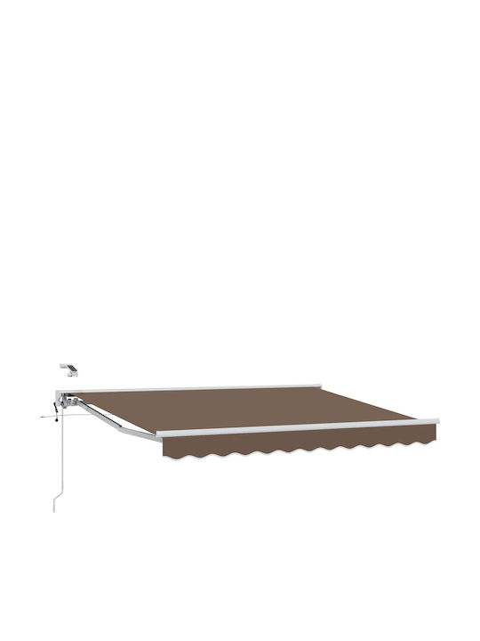 vidaXL Τέντα Βεράντας Καφέ 2.5x2m