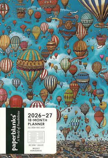 Paperblanks Weekly Academic Agenda 2026/27 with Personalization