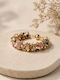 The Gem Stories Women's Chain Bracelet Made of Gold Plated Stainless Steel 17.8cm
