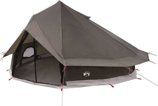 vidaXL Summer Camping Tent Teepee Brown 700x700cm