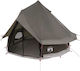vidaXL Καλοκαιρινή Σκηνή Camping Teepee Καφέ 250x250εκ.