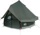 vidaXL Summer Camping Tent Teepee Green with Do...